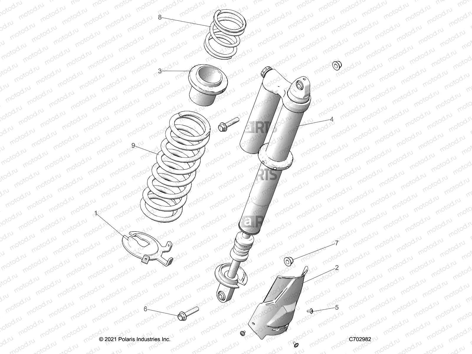 SUSPENSION | SUSPENSION, REAR SHOCK MOUNTING, STANDARD/PREMIUM - Z23G4C92AL/BL (C702982)