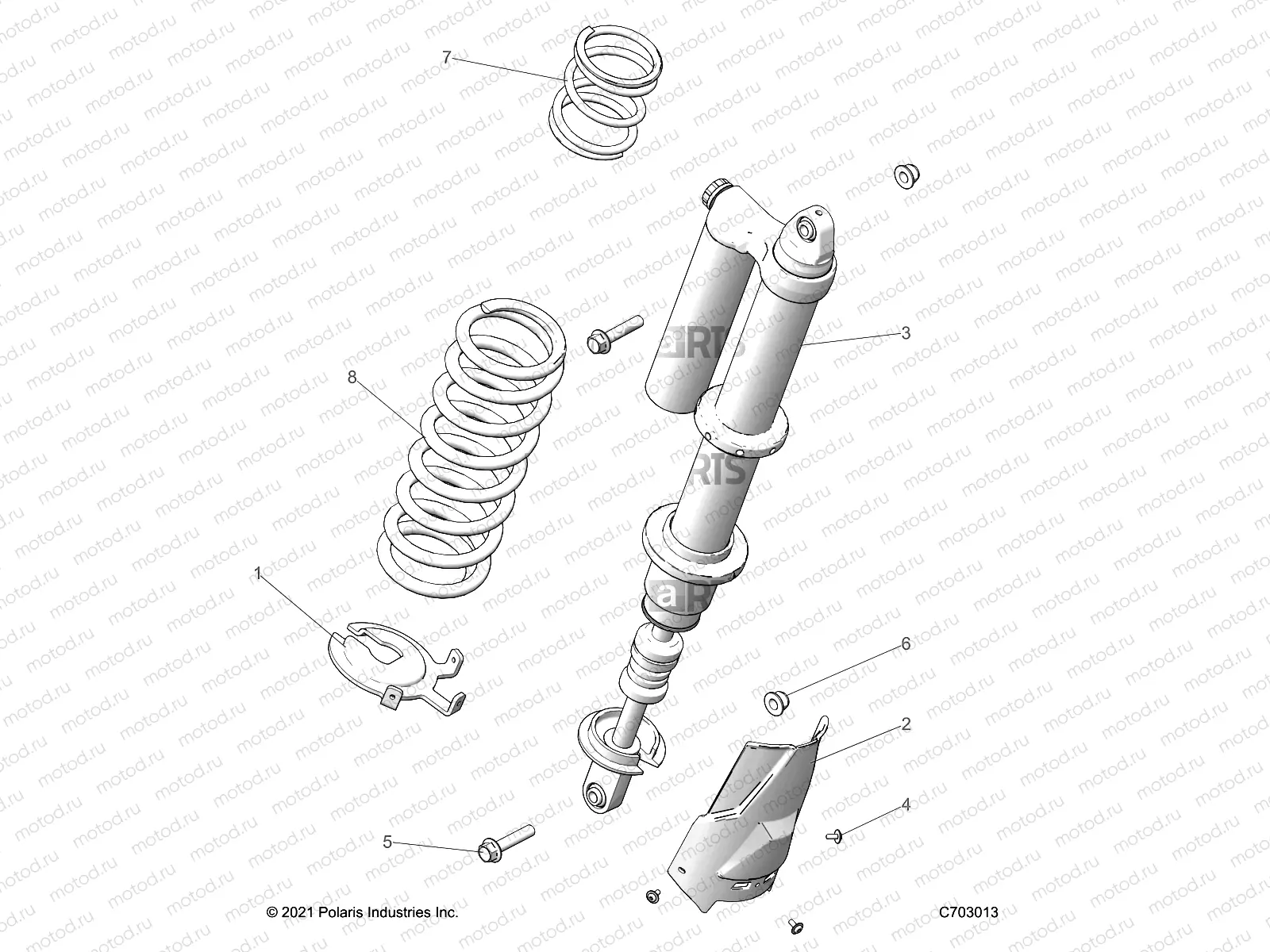 SUSPENSION | SUSPENSION, REAR SHOCK MOUNTING, STANDARD/PREMIUM - Z23G4D92AL/BL/AE/BE (C703013)