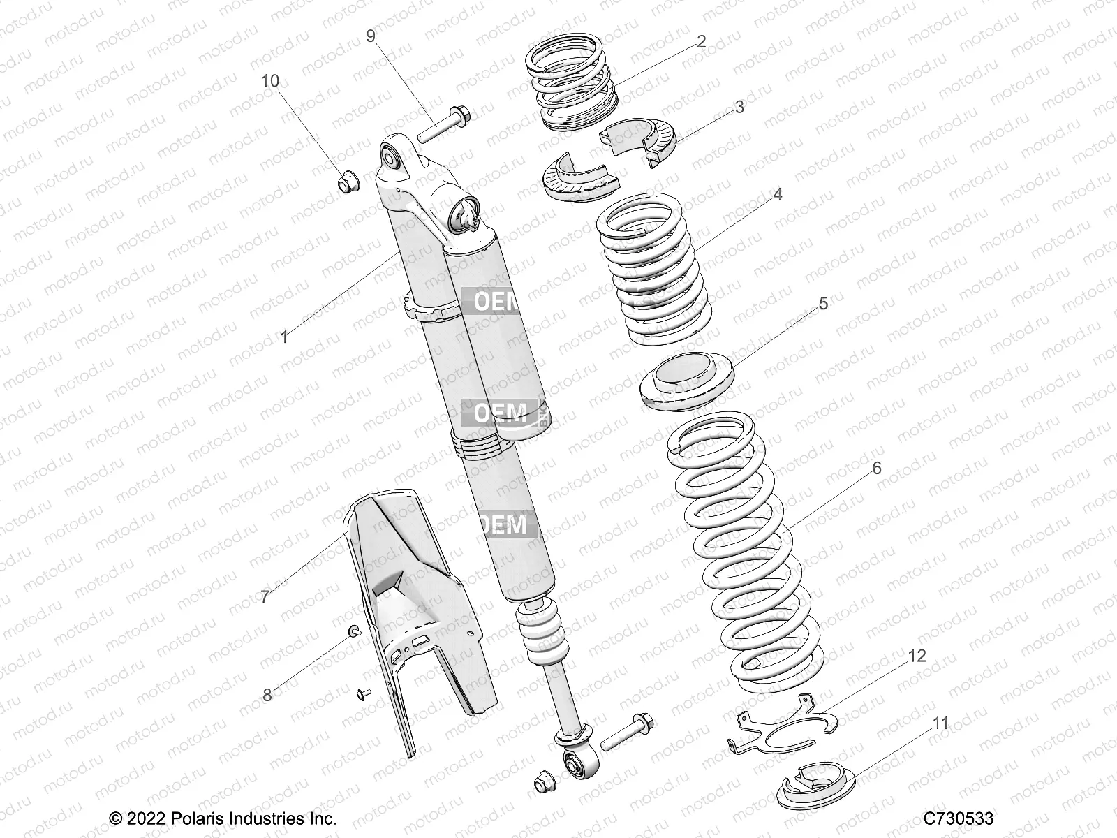 SUSPENSION | SUSPENSION, REAR SHOCK MOUNTING, STANDARD/PREMIUM - Z23R4E92A/92B (C730533)