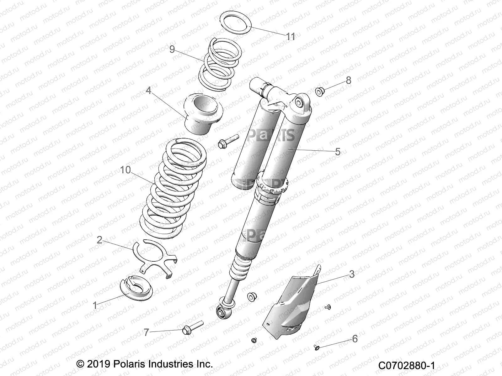 SUSPENSION | SUSPENSION, REAR SHOCK MOUNTING, ULTIMATE - Z21RAU92AN/BN (C0702880-1)