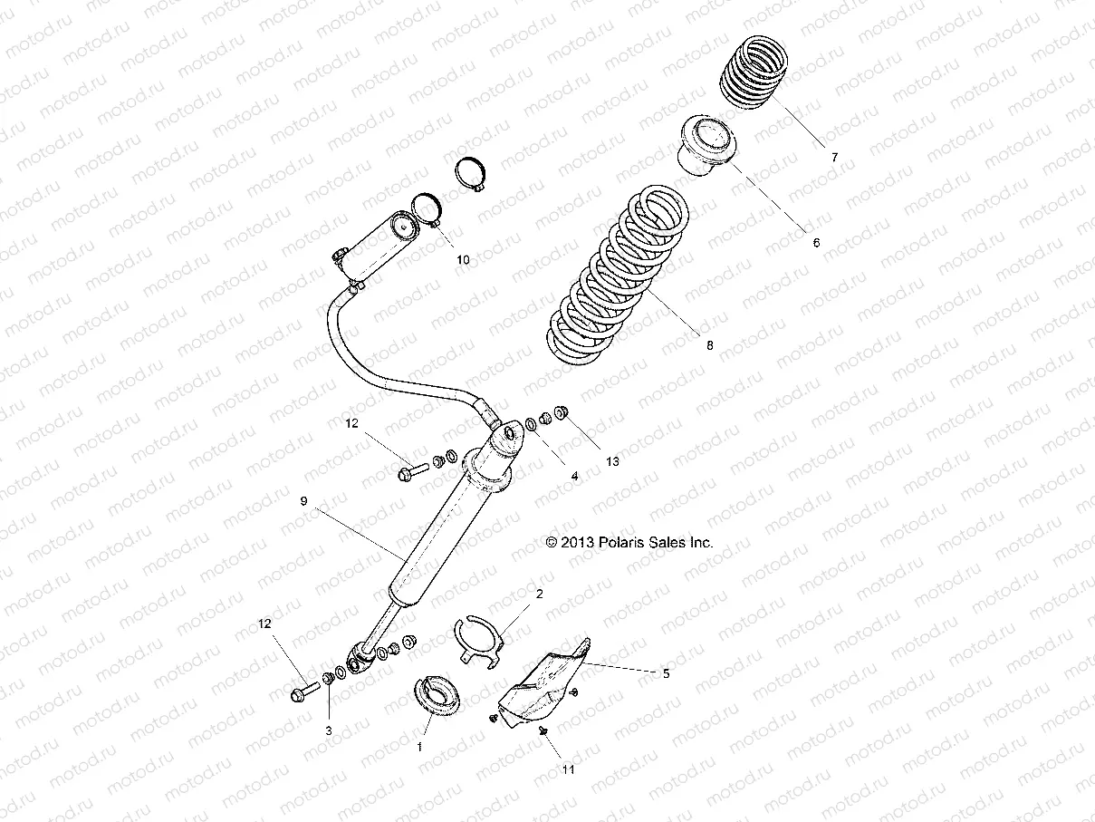 SUSPENSION | SUSPENSION, REAR SHOCK MOUNTING - Z14ST1EFX (49RGRSHOCKMTGRR14RZR1000)