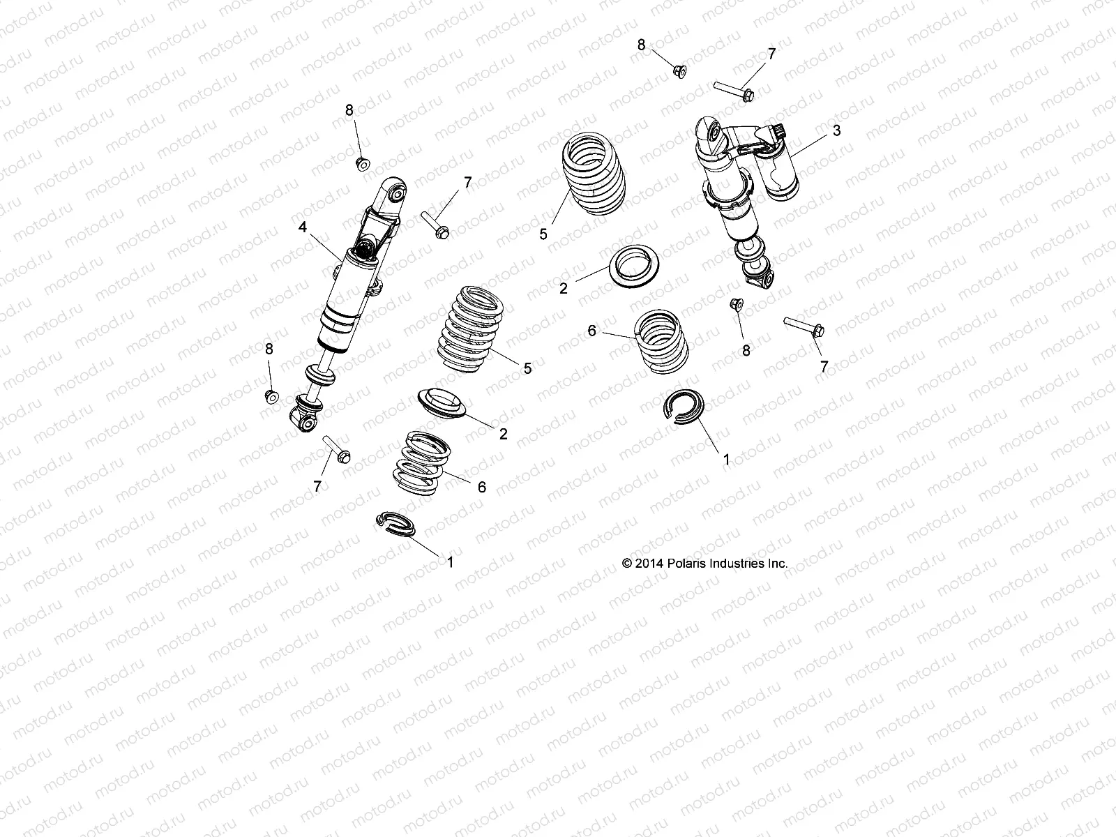SUSPENSION | SUSPENSION, REAR SHOCK MOUNTING - Z15VAX87AL (49RGRSHOCKRR15Z90055)