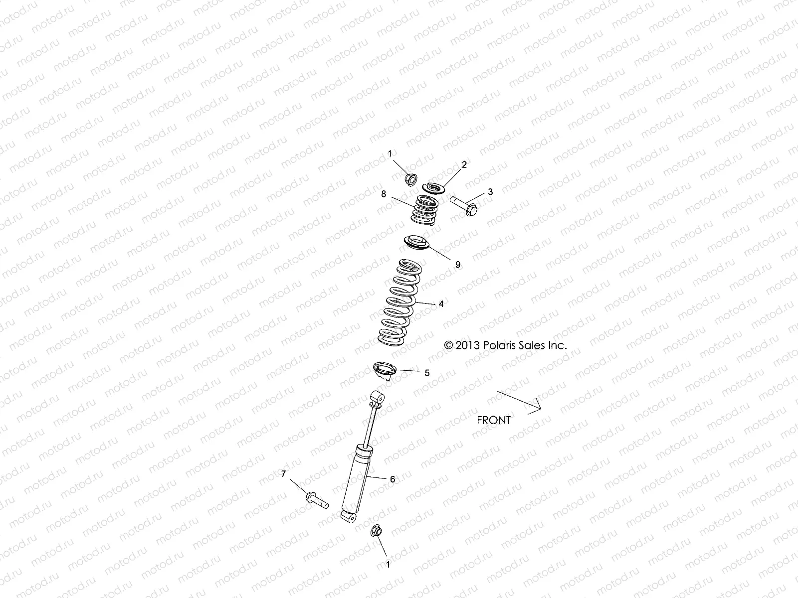 SUSPENSION | SUSPENSION, REAR SHOCK MOUNTING - Z15VHA57AJ/E57AS/AK (49RGRSHOCKMTGRR14RZR570)