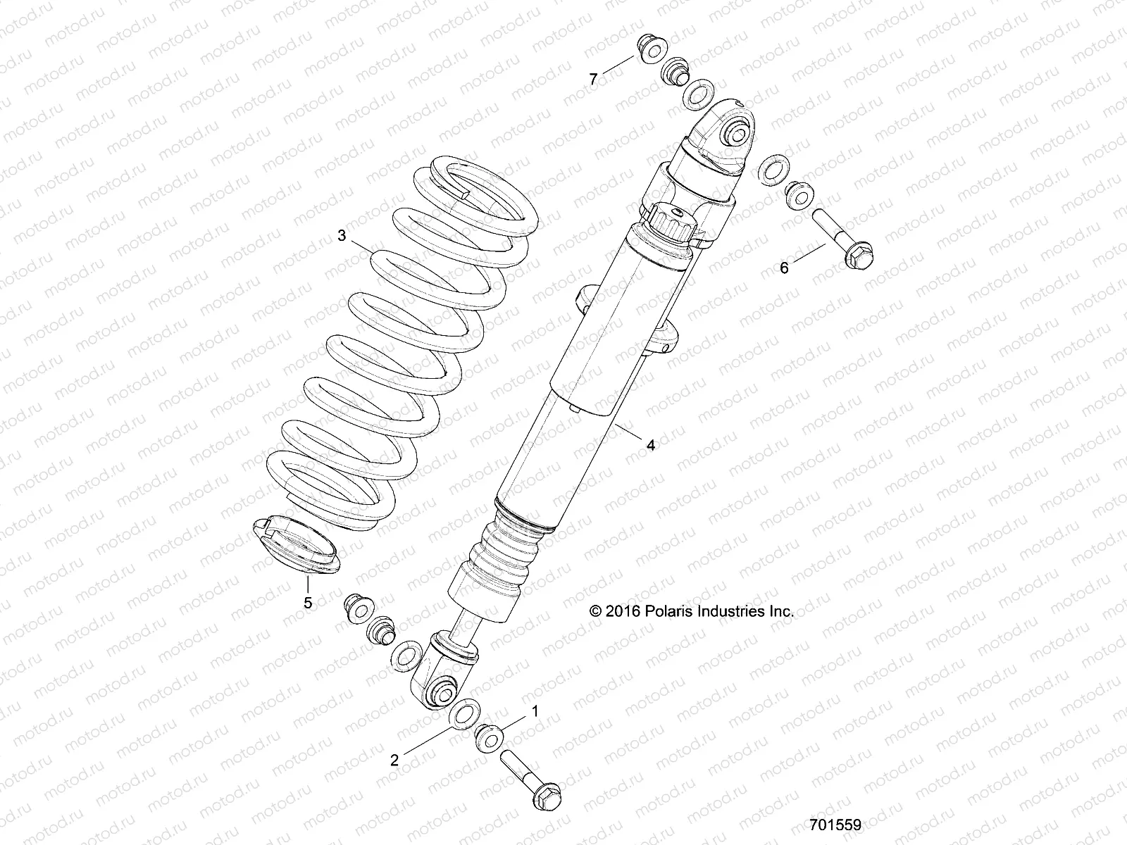 SUSPENSION | SUSPENSION, REAR SHOCK MOUNTING - Z17VBE87N2 (701559)