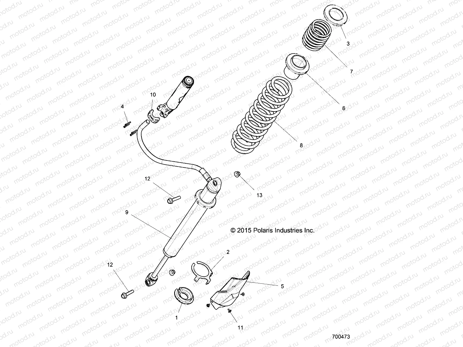 SUSPENSION | SUSPENSION, REAR SHOCK MOUNTING - Z17VFE92AK/AM/AB (700473)