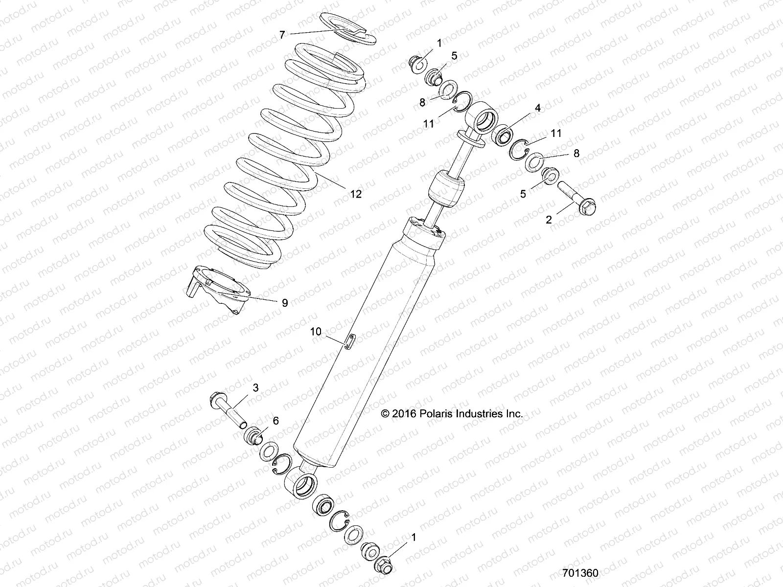 SUSPENSION | SUSPENSION, REAR SHOCK MOUNTING - Z17VJE57AR (701360)