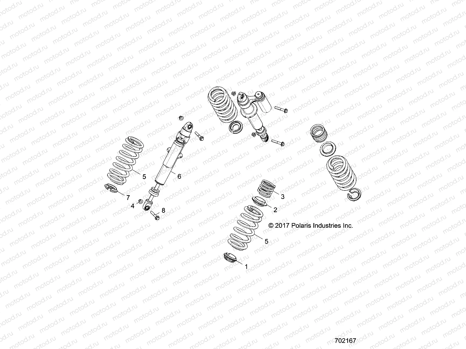 SUSPENSION | SUSPENSION, REAR SHOCK MOUNTING - Z18VBE87F2/S87C2/CU (702167)