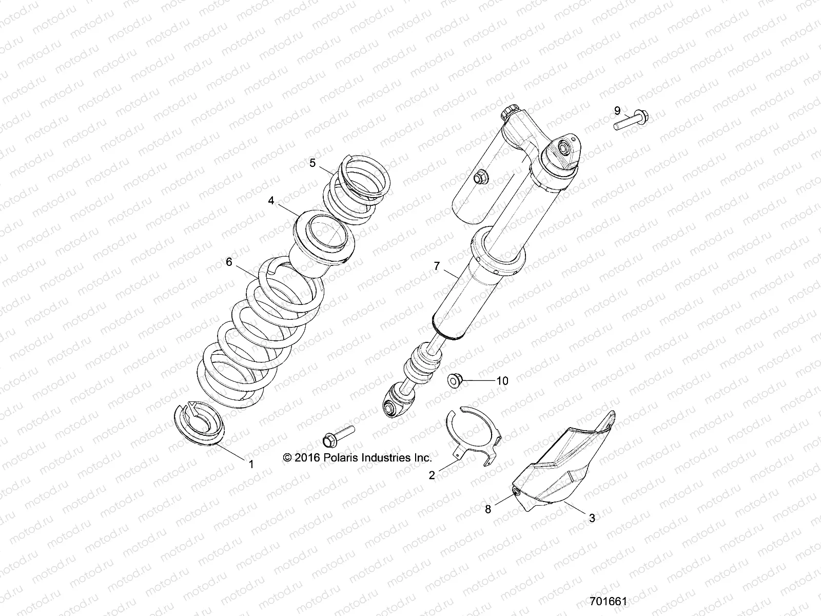 SUSPENSION | SUSPENSION, REAR SHOCK MOUNTING - Z18VDE99FK/S99CK/FK (701661)