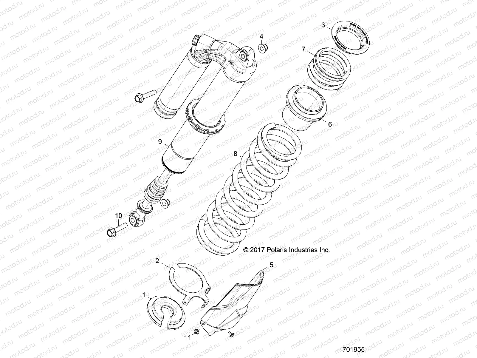 SUSPENSION | SUSPENSION, REAR SHOCK MOUNTING - Z18VFE92BS (701955)