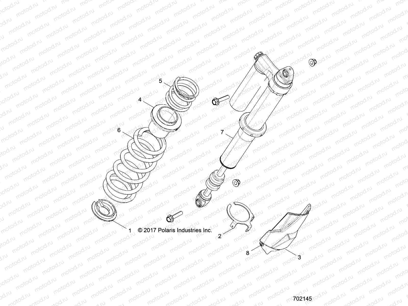 SUSPENSION | SUSPENSION, REAR SHOCK MOUNTING - Z18VFE99NK (702145)