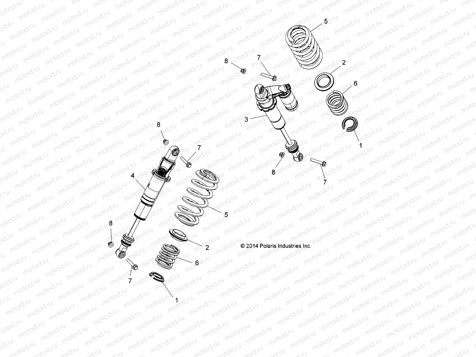 SUSPENSION | SUSPENSION, REAR SHOCK MOUNTING - Z20A4E99AH/LH (49RGRSHOCKMTGRR15RZR900)