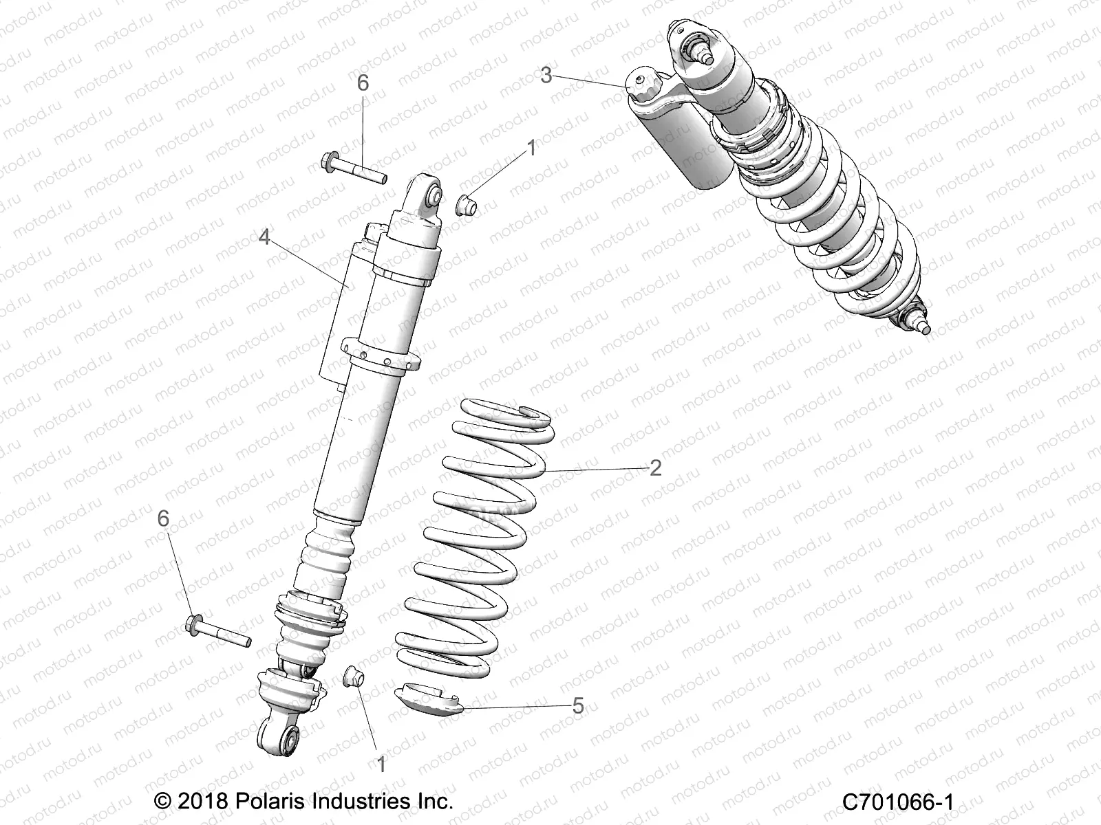 SUSPENSION | SUSPENSION, REAR SHOCK MOUNTING - Z20ASS99C2/CH (C701066-1)
