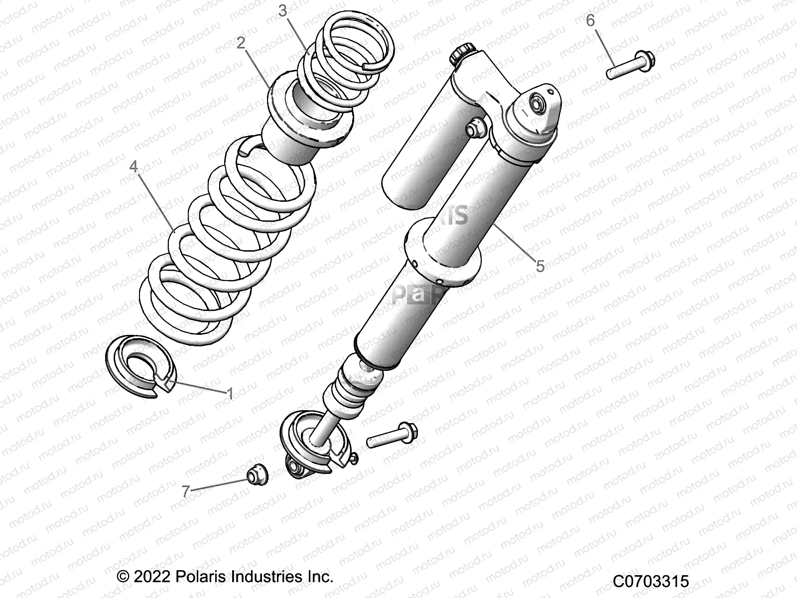 SUSPENSION | SUSPENSION, REAR SHOCK MOUNTING - Z22N4M99AR (C0703315)