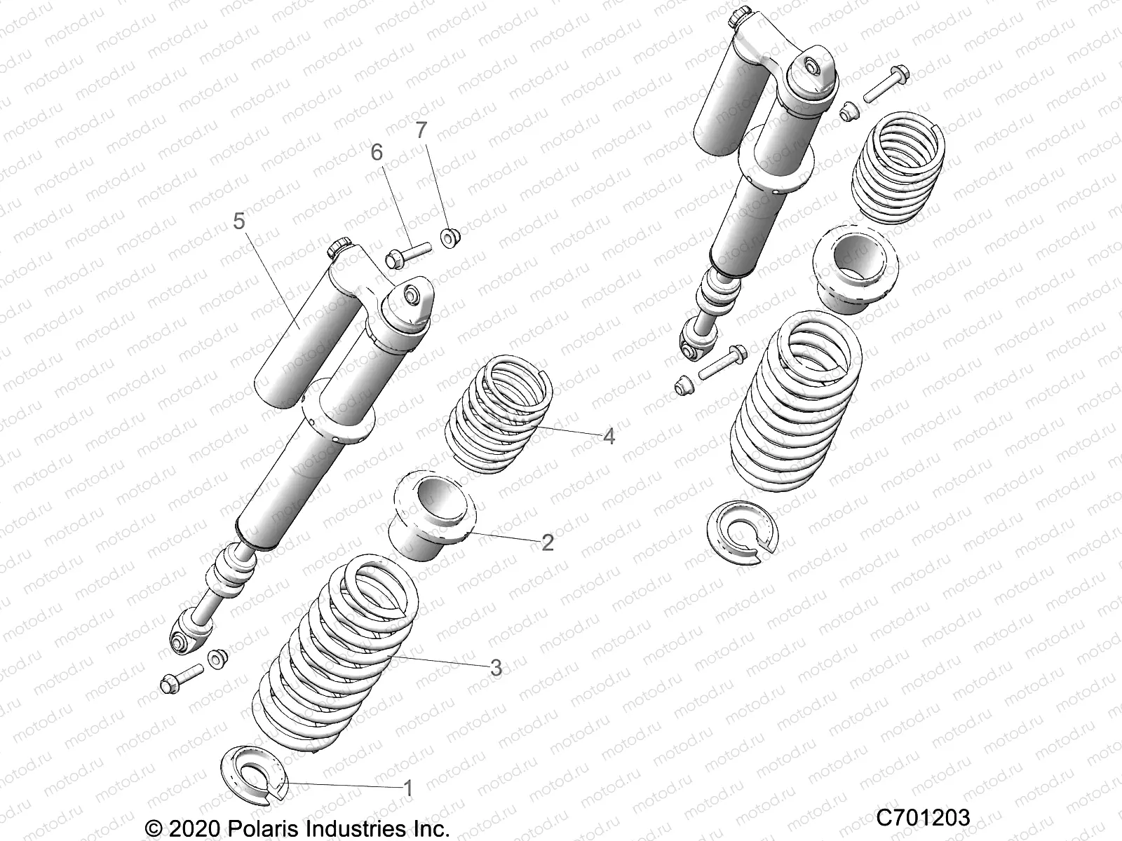 SUSPENSION | SUSPENSION, REAR SHOCK MOUNTING - Z22NAM99AR (C701203)