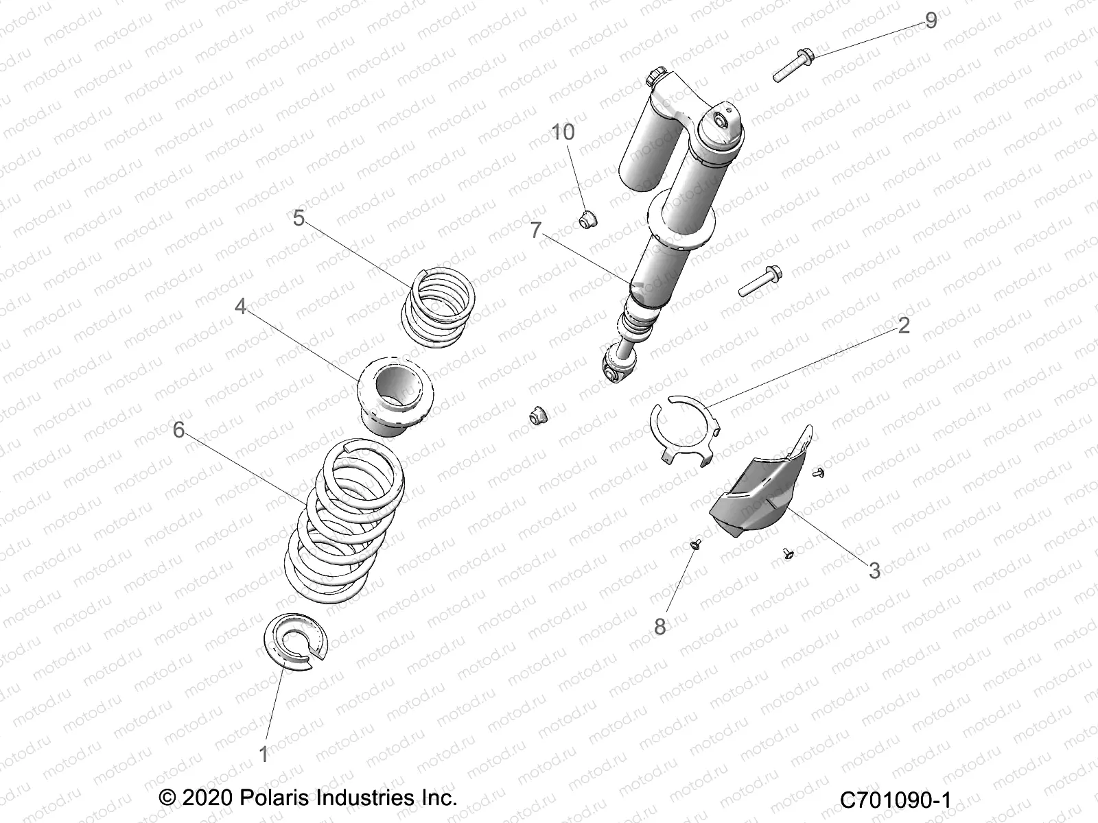 SUSPENSION | SUSPENSION, REAR SHOCK MOUNTING - Z22NAS99CK/FK (C701090-1)