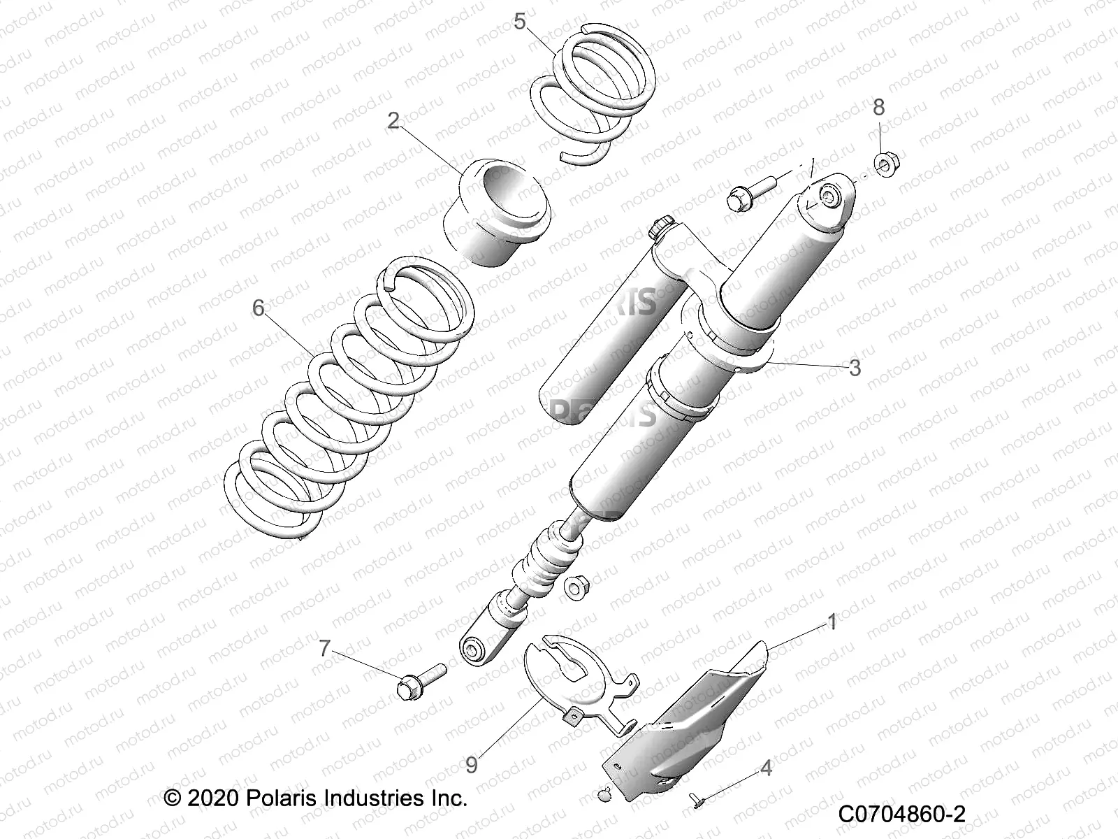 SUSPENSION | SUSPENSION, REAR SHOCK MOUNTING - Z22RME2KAG/BG/K2KAN/BN (C0704860-2)