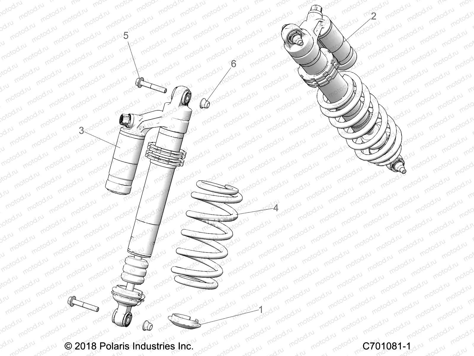 SUSPENSION | SUSPENSION, REAR SHOCK MOUNTING - Z23ASE99F4/S99C4/F4 (C701081-1)