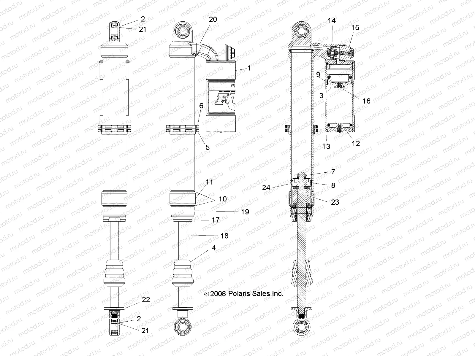 SUSPENSION | SUSPENSION, REAR SHOCK - R09VH76AX (49RGRSHOCKRR7043419)