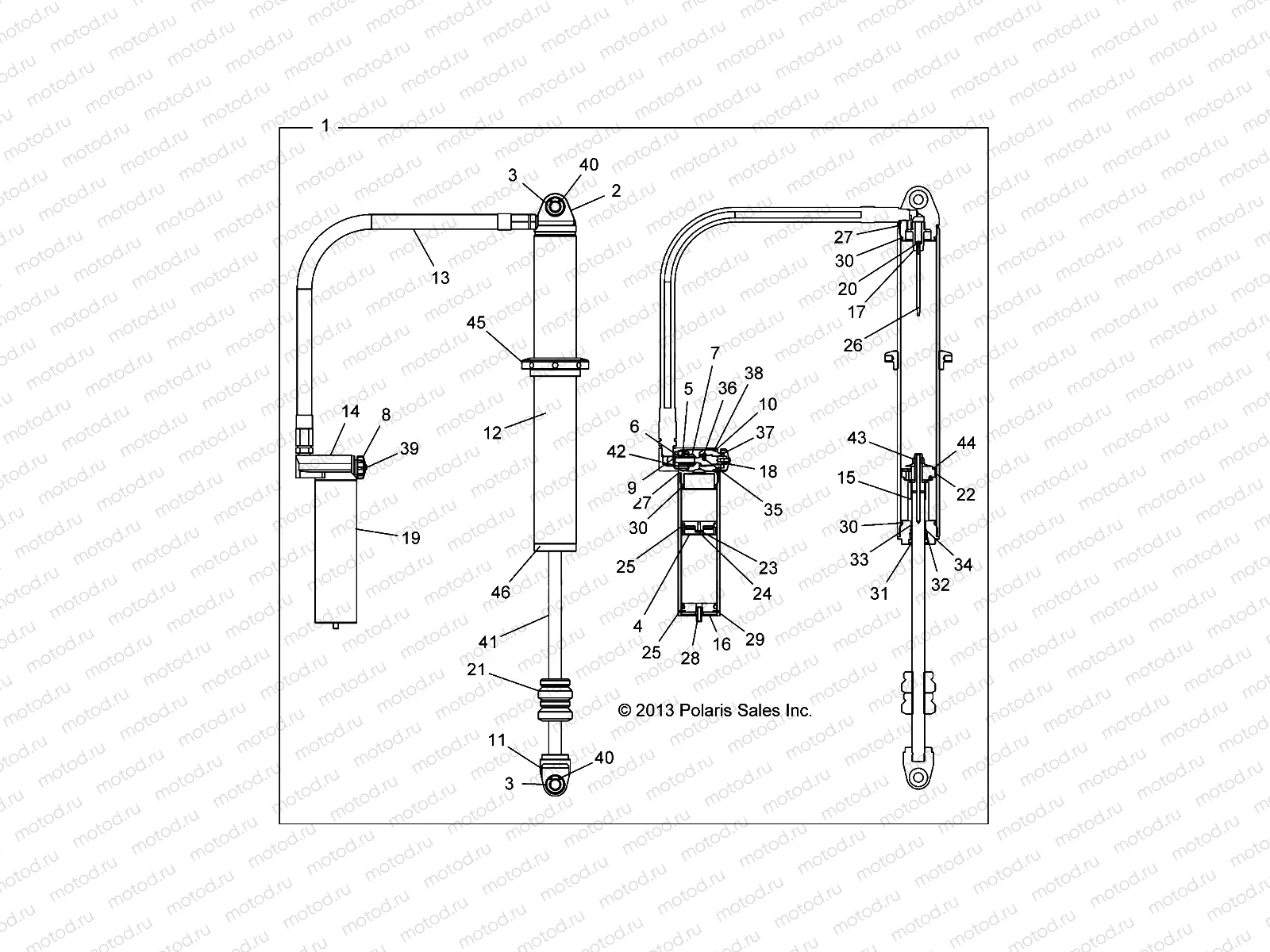 SUSPENSION | SUSPENSION, REAR SHOCK - Z15VDE99FV (49RGRSHOCKRR7044376)