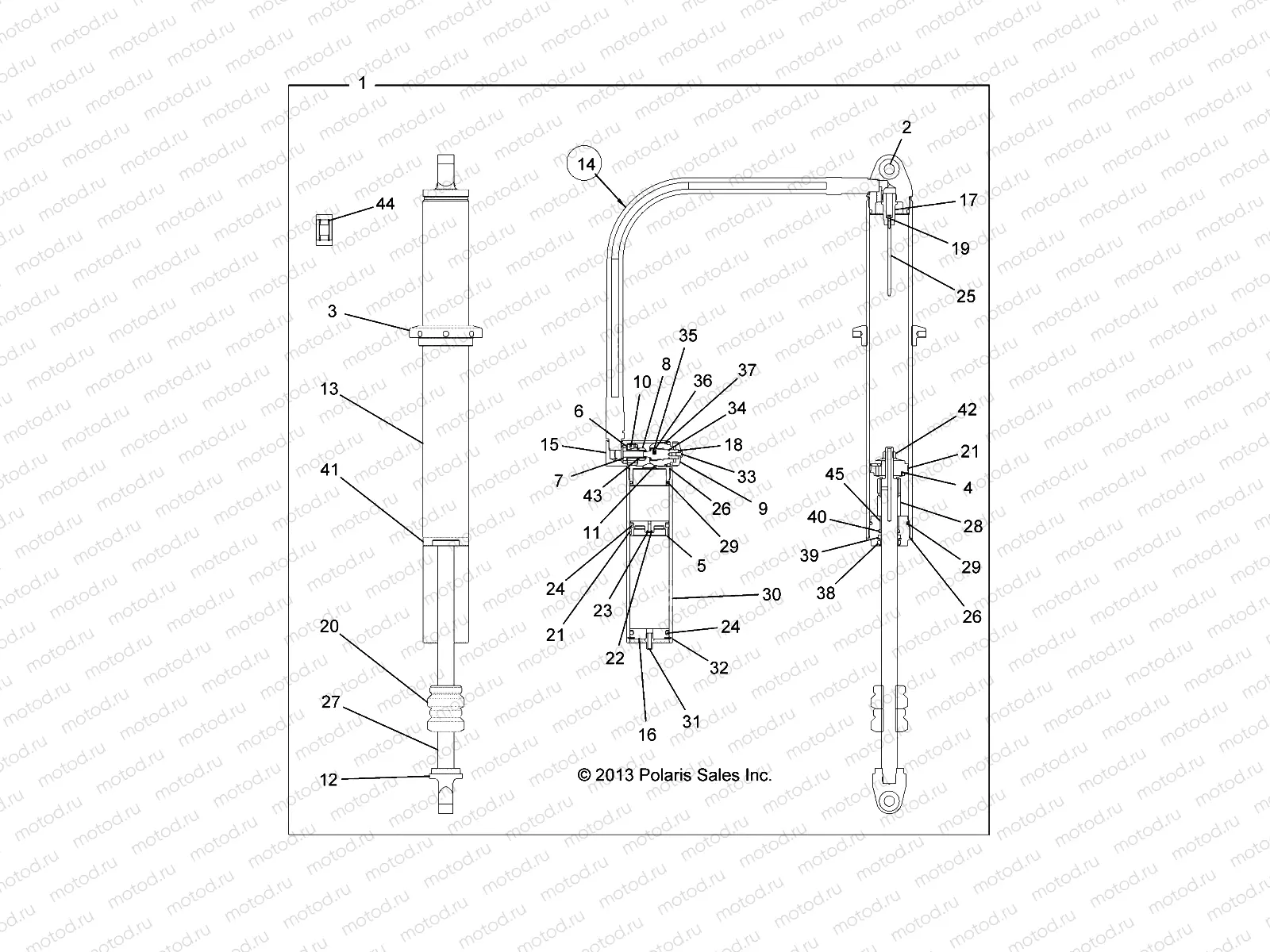 SUSPENSION | SUSPENSION, REAR SHOCK - Z15VFE99AT/AV/AP (49RGRSHOCKRR7044087)