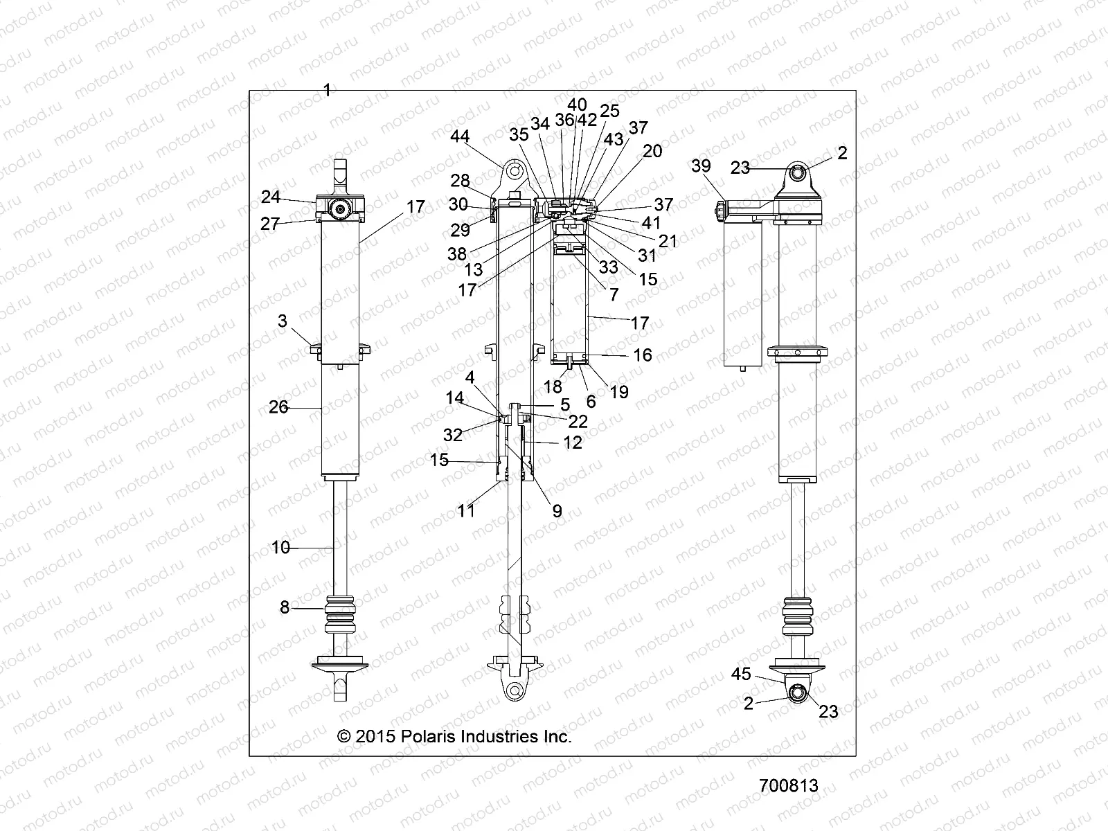 SUSPENSION | SUSPENSION, REAR SHOCK - Z16VFM99AM (700813)