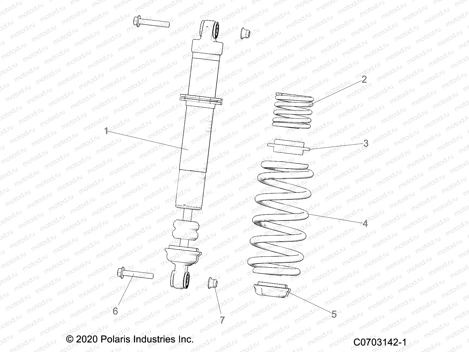 SUSPENSION | SUSPENSION, REAR SHOCK - Z21ASA87B2 (C0703142-1)