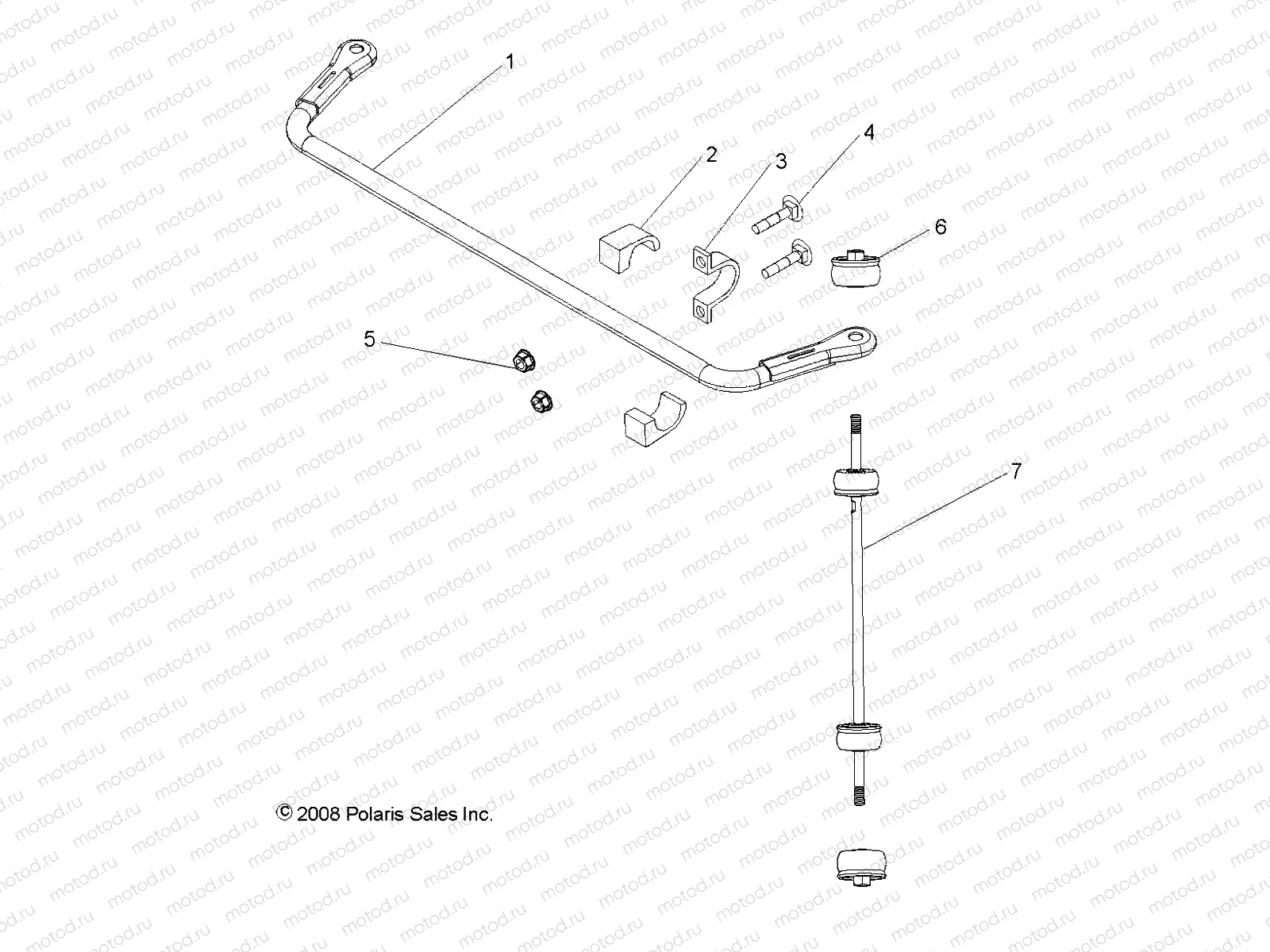 SUSPENSION | SUSPENSION, REAR STABILIZER BAR - R09HH50AG/AR (49RGRSTABILIZERRR097004X4)