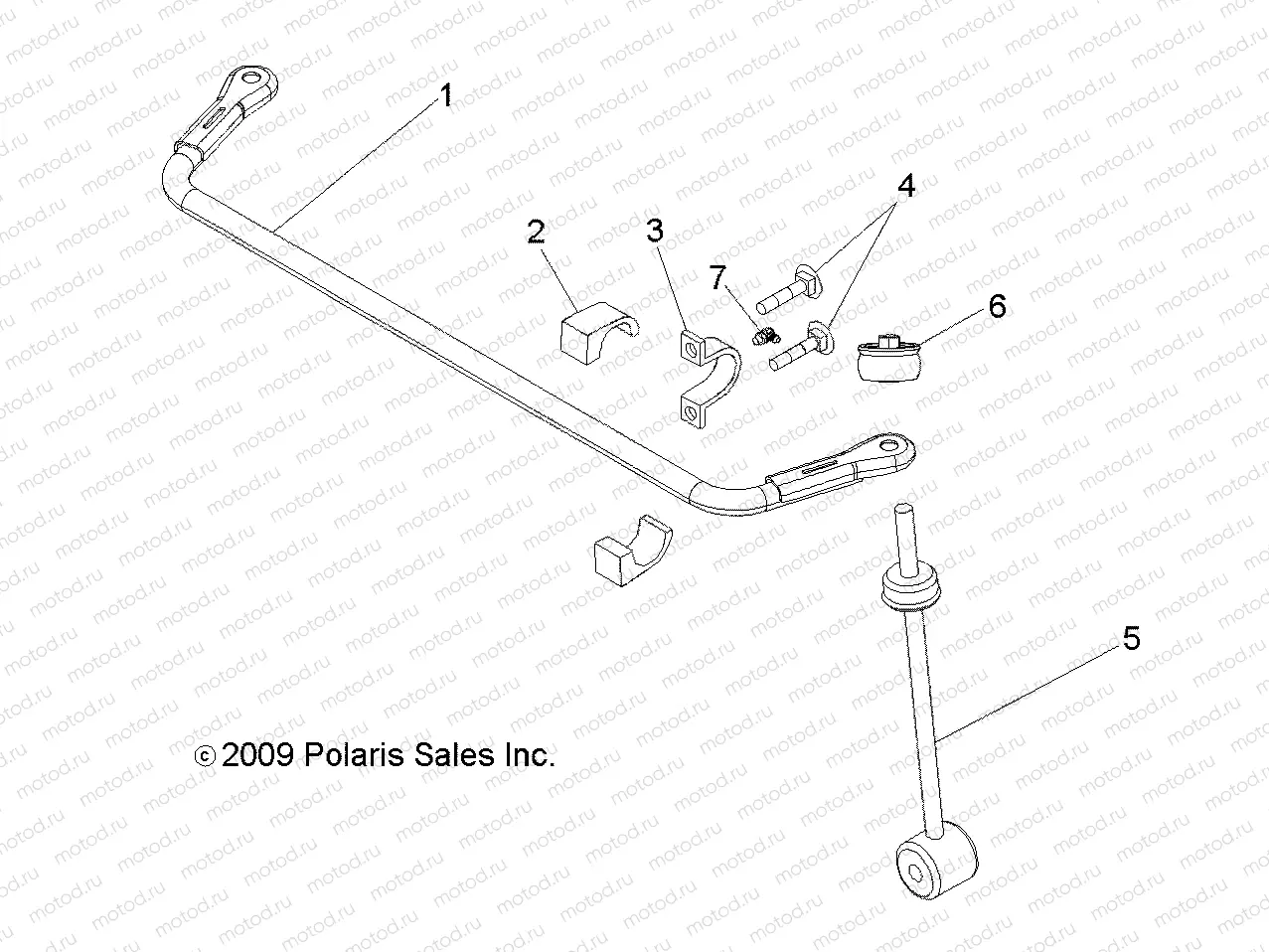 SUSPENSION | SUSPENSION, REAR STABILIZER BAR - R13WH50AG/AH/AR/AX (49RGRSTABILIZERRR10)