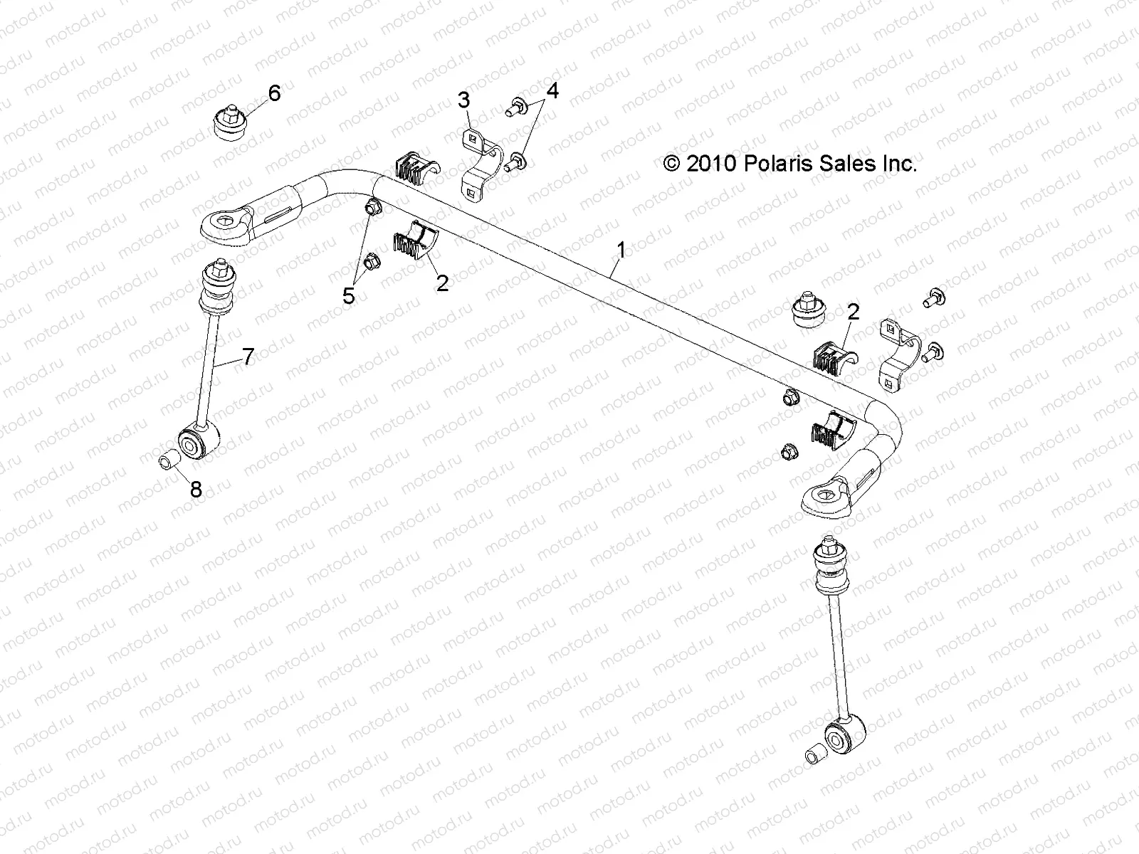 SUSPENSION | SUSPENSION, REAR STABILIZER BAR - R14TH90DG (49RGRSTABILIZERRR11900D)