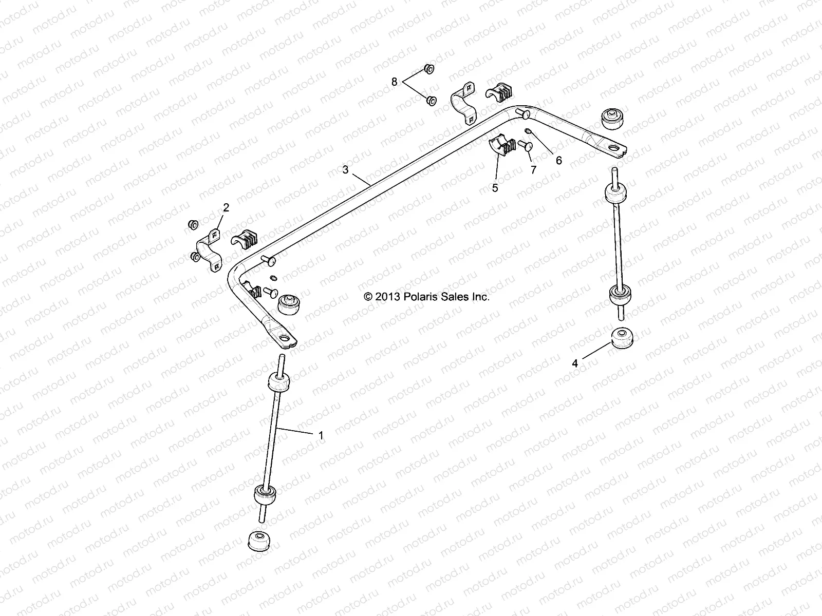 SUSPENSION | SUSPENSION, REAR STABILIZER BAR - R15RUA87/E87/YAA/ZAC ALL OPTIONS (49RGRSTABILIZERRR14CREW)