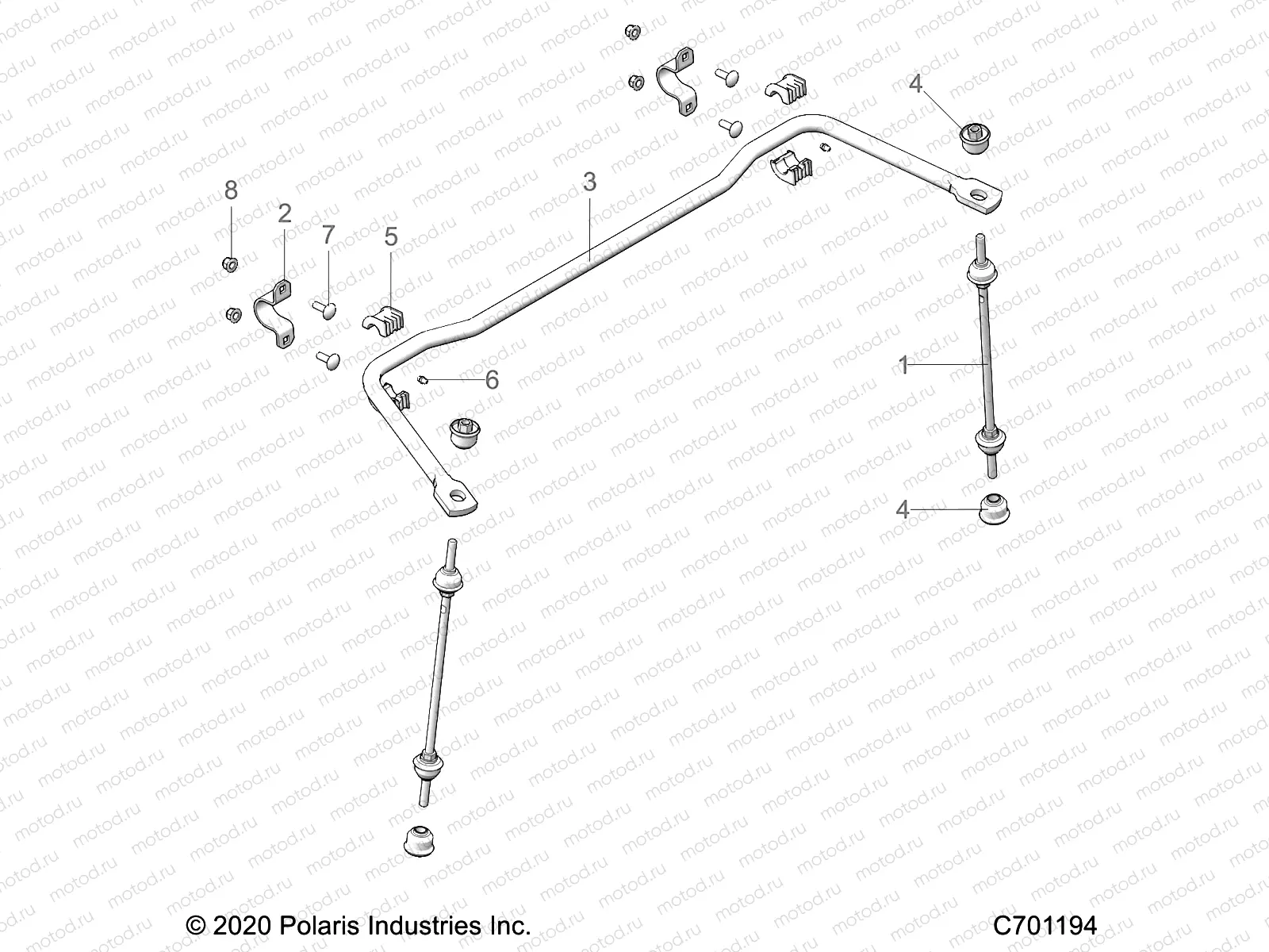 SUSPENSION | SUSPENSION, REAR STABILIZER BAR - R23RRU99A9/AJ/AK/AX/B9/BJ/BK/BX (C701194)