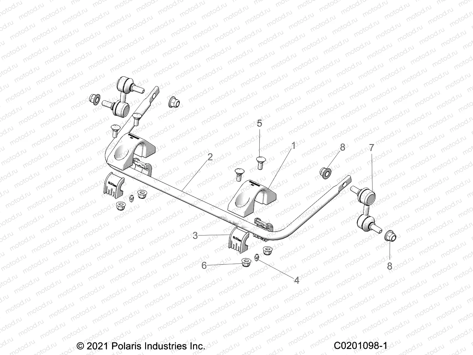 SUSPENSION | SUSPENSION, REAR STABILIZER BAR - Z21HCB18B2 (C0201098-1)