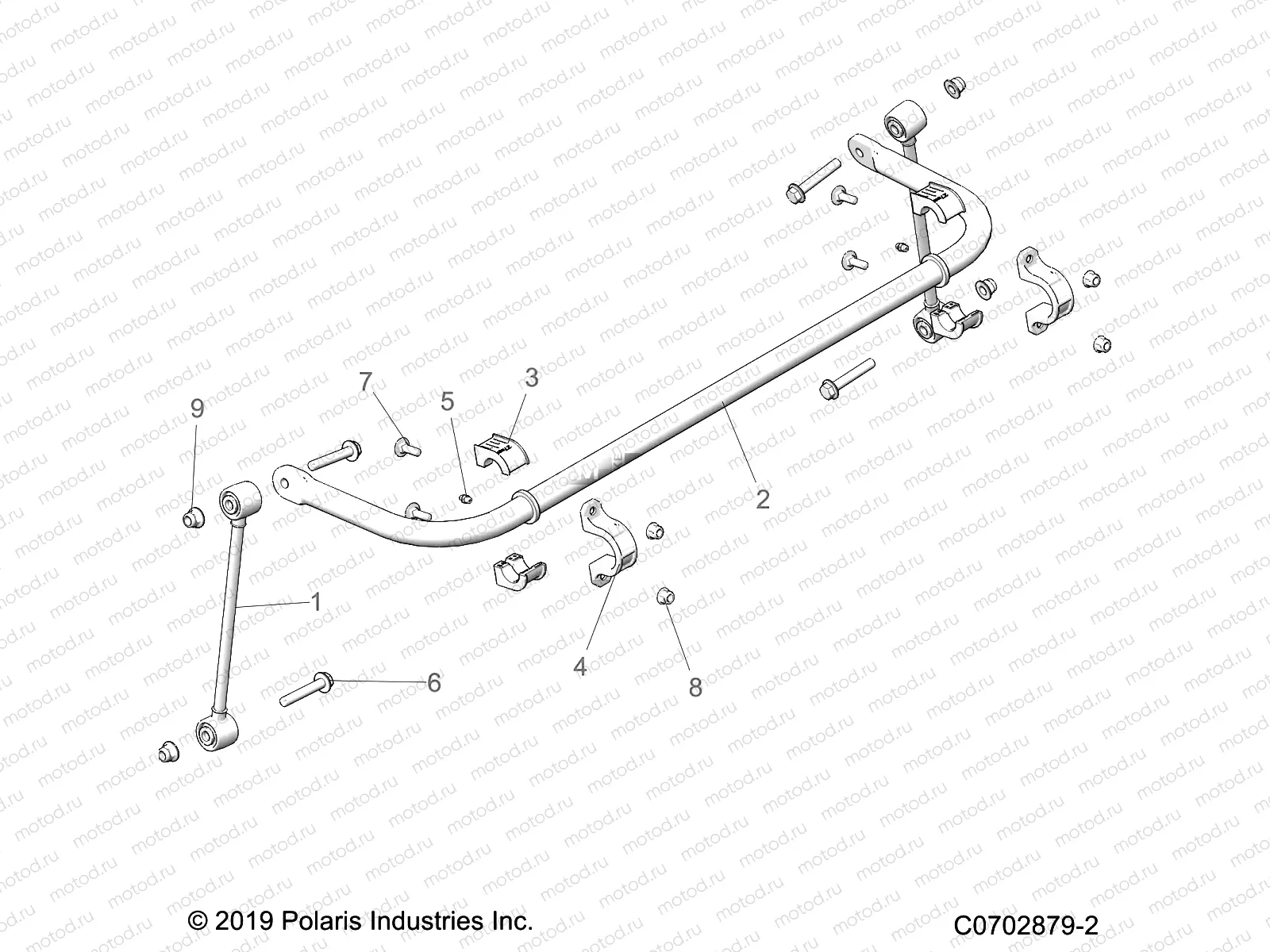 SUSPENSION | SUSPENSION, REAR STABILIZER BAR - Z21RAU92AN/BN (C0702879-2)