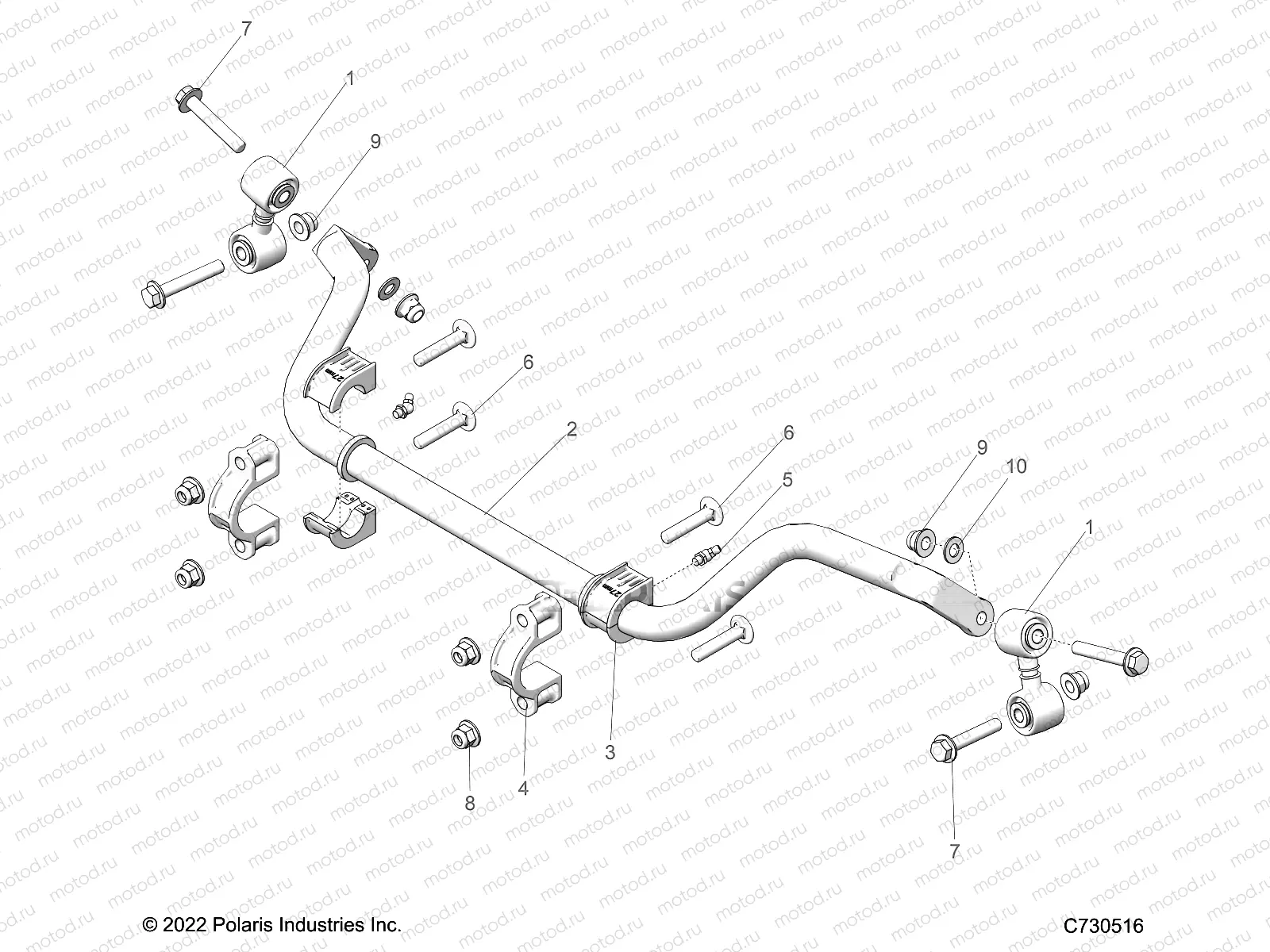 SUSPENSION | SUSPENSION, REAR, STABILIZER BAR - Z22ASK99A4/B4/ASV99A4 (C730516)