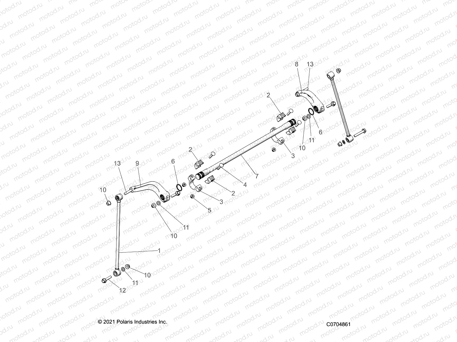 SUSPENSION | SUSPENSION, REAR STABILIZER BAR - Z22RME2KAG/BG/K2KAN/BN (C0704861)