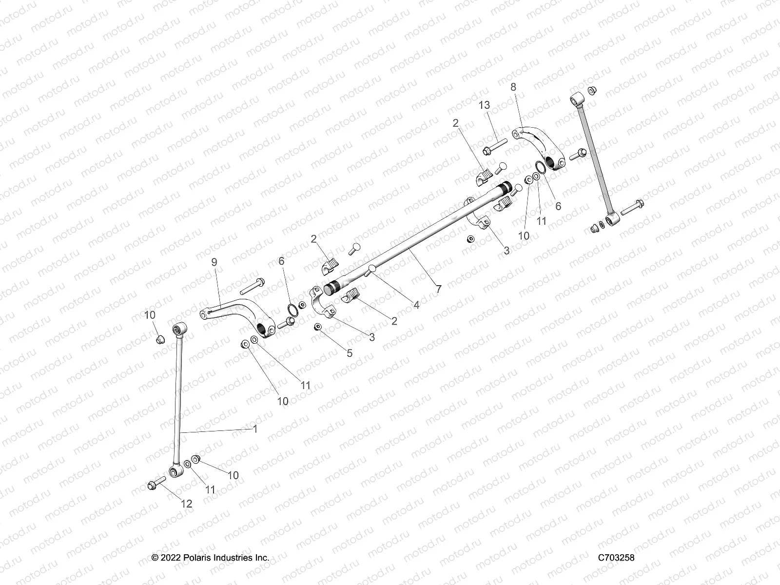 SUSPENSION | SUSPENSION, REAR STABILIZER BAR - Z23RGC2KAJ/BJ (C703258)