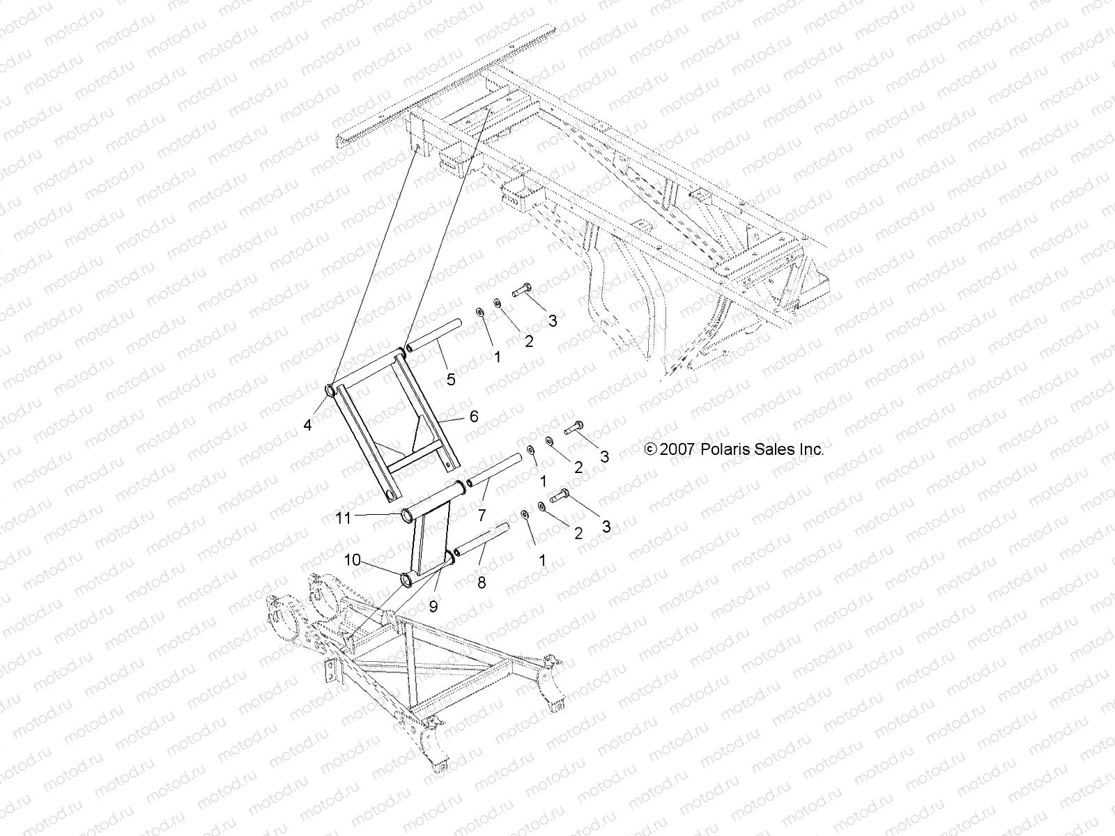 SUSPENSION | SUSPENSION, REAR STRUT STABILIZER - A08CL50AA (49ATVSTABILIZER086X6)