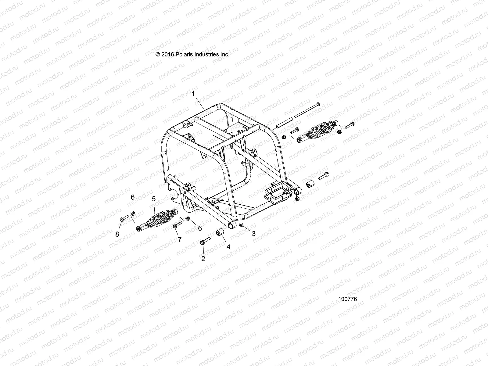 SUSPENSION | SUSPENSION, REAR SWING ARM - A17HAA15N7 (100776)