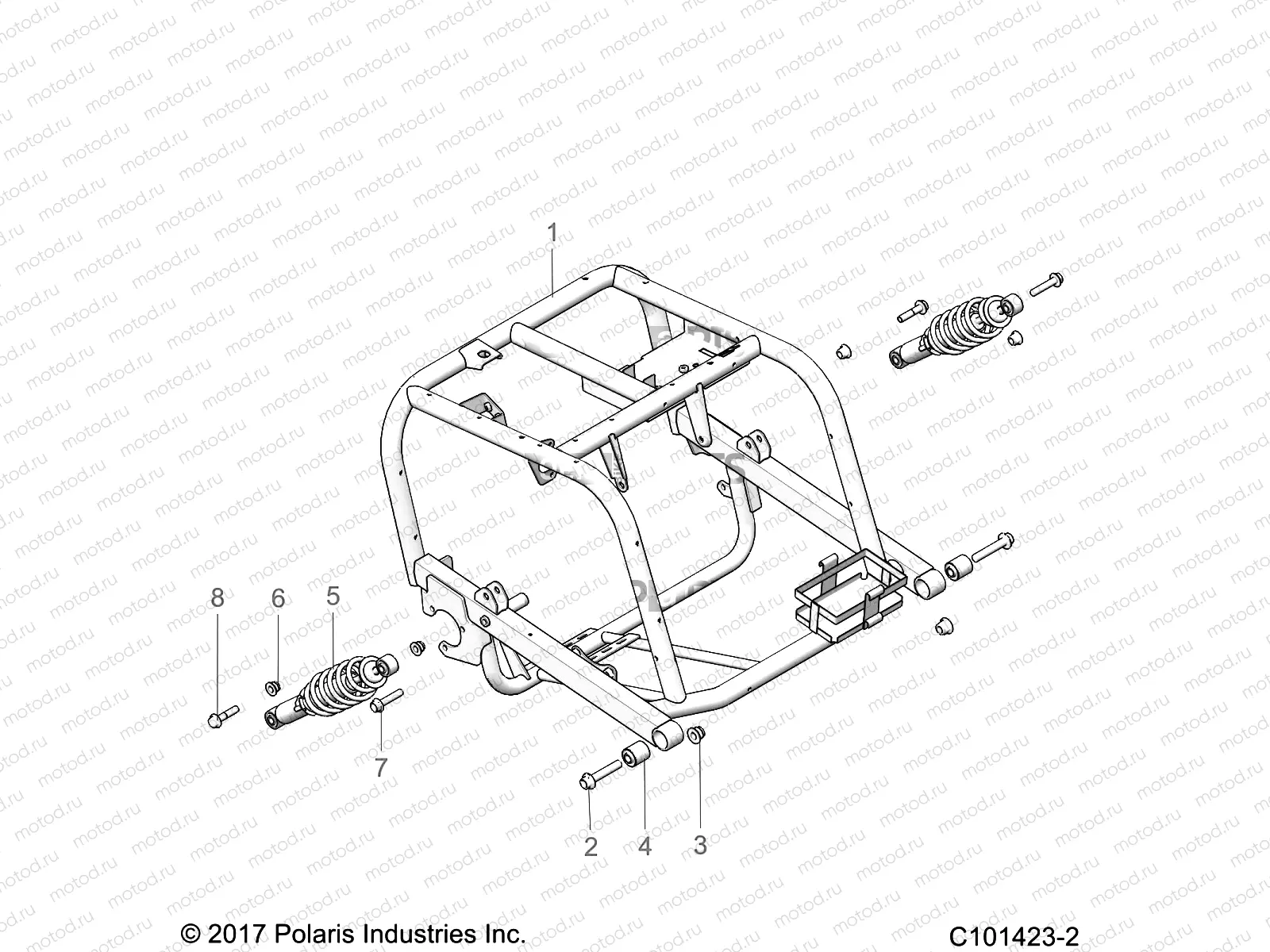SUSPENSION | SUSPENSION, REAR SWING ARM - A19HZA15A1/A7/B1/B7 (101423-2)