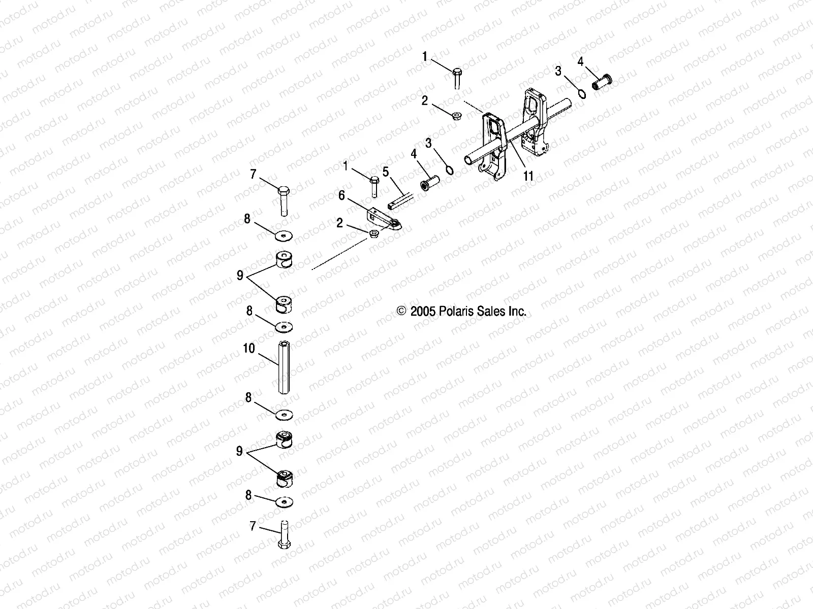 SUSPENSION | SUSPENSION, REAR, TORSION BAR - A07MH50FC (4999200139920013C10)