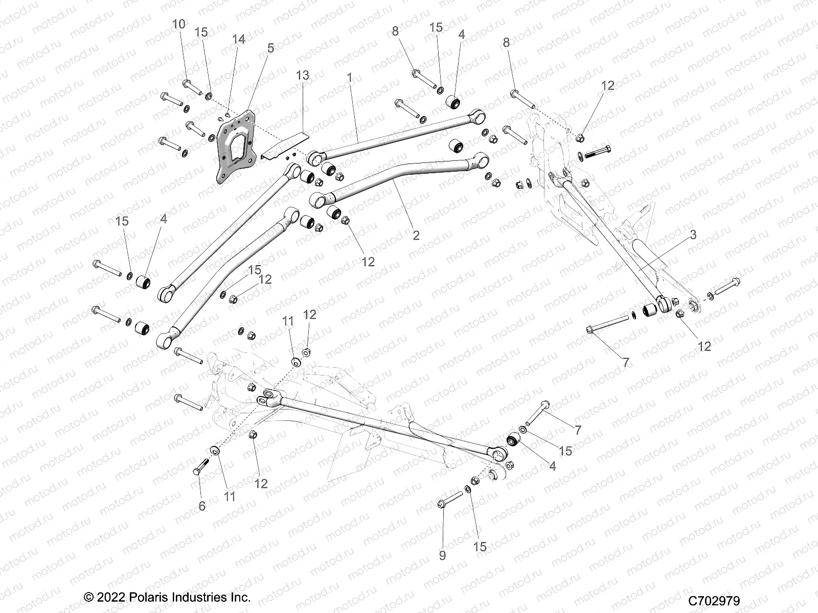 SUSPENSION | SUSPENSION, REAR TRAILING ARMS MOUNTING - Z23G4D92AL/BL/AE/BE (C702979)