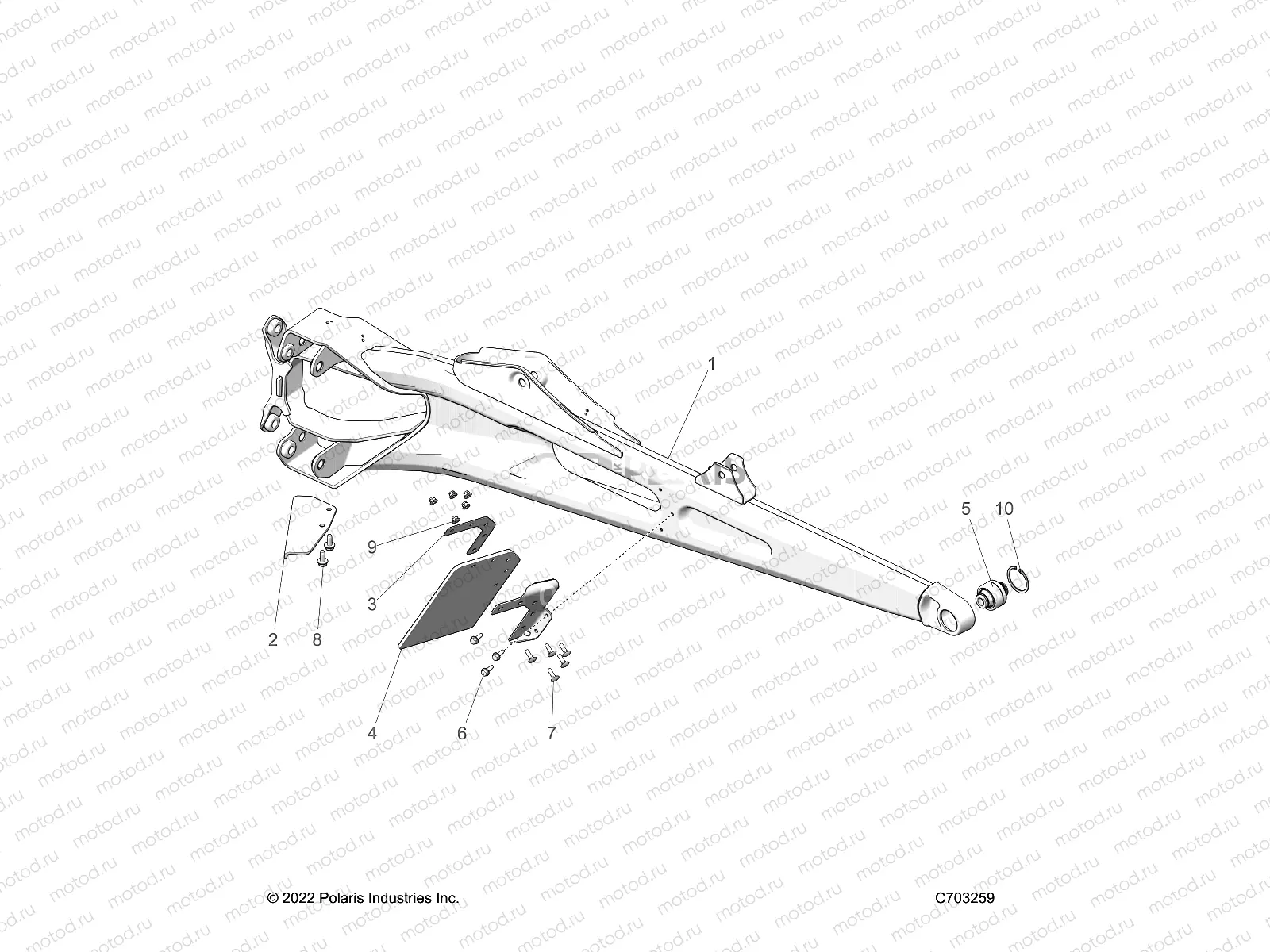 SUSPENSION | SUSPENSION, REAR TRAILING ARMS - Z23RMD2KAK/AJ/BK/BJ (C703259)