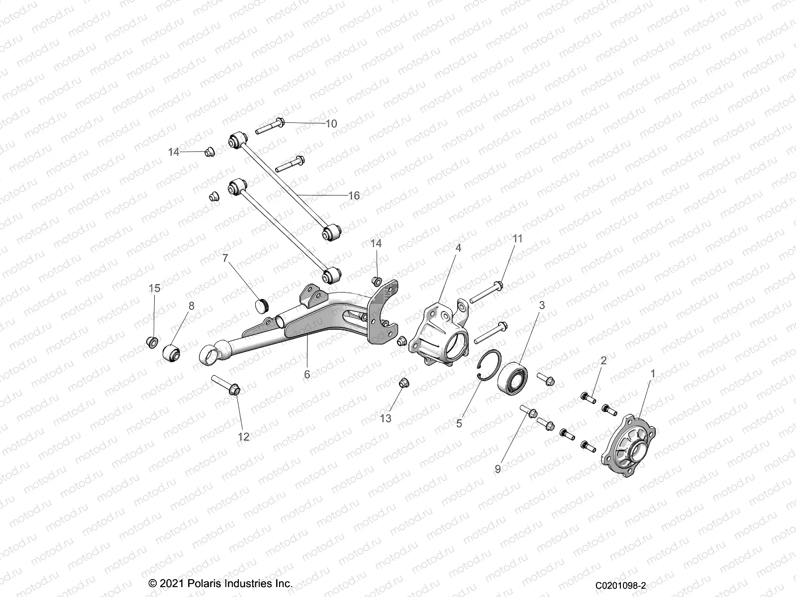 SUSPENSION | SUSPENSION, REAR - Z22HCB18A2/B2 (C0201098-2)