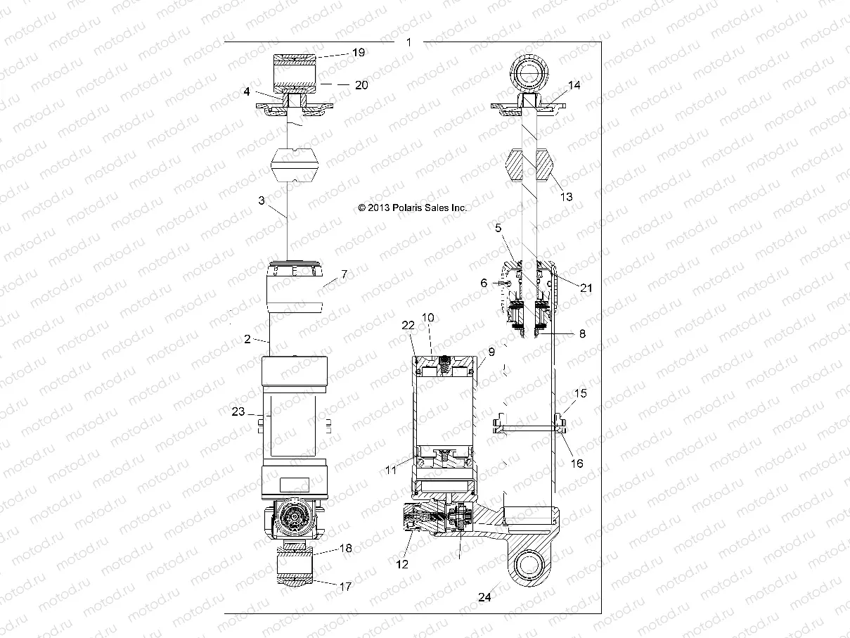 SUSPENSION | SUSPENSION, SHOCK, FRONT - A19SVE95FR