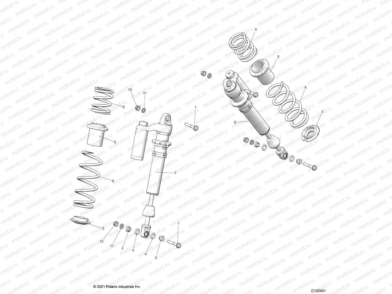SUSPENSION | SUSPENSION, SHOCK, FRONT - A22SGE95AN (C102431)