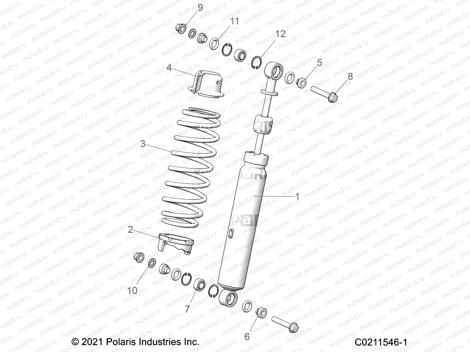 SUSPENSION | SUSPENSION, SHOCK, FRONT - A23SLZ95AK (C0211546-1)