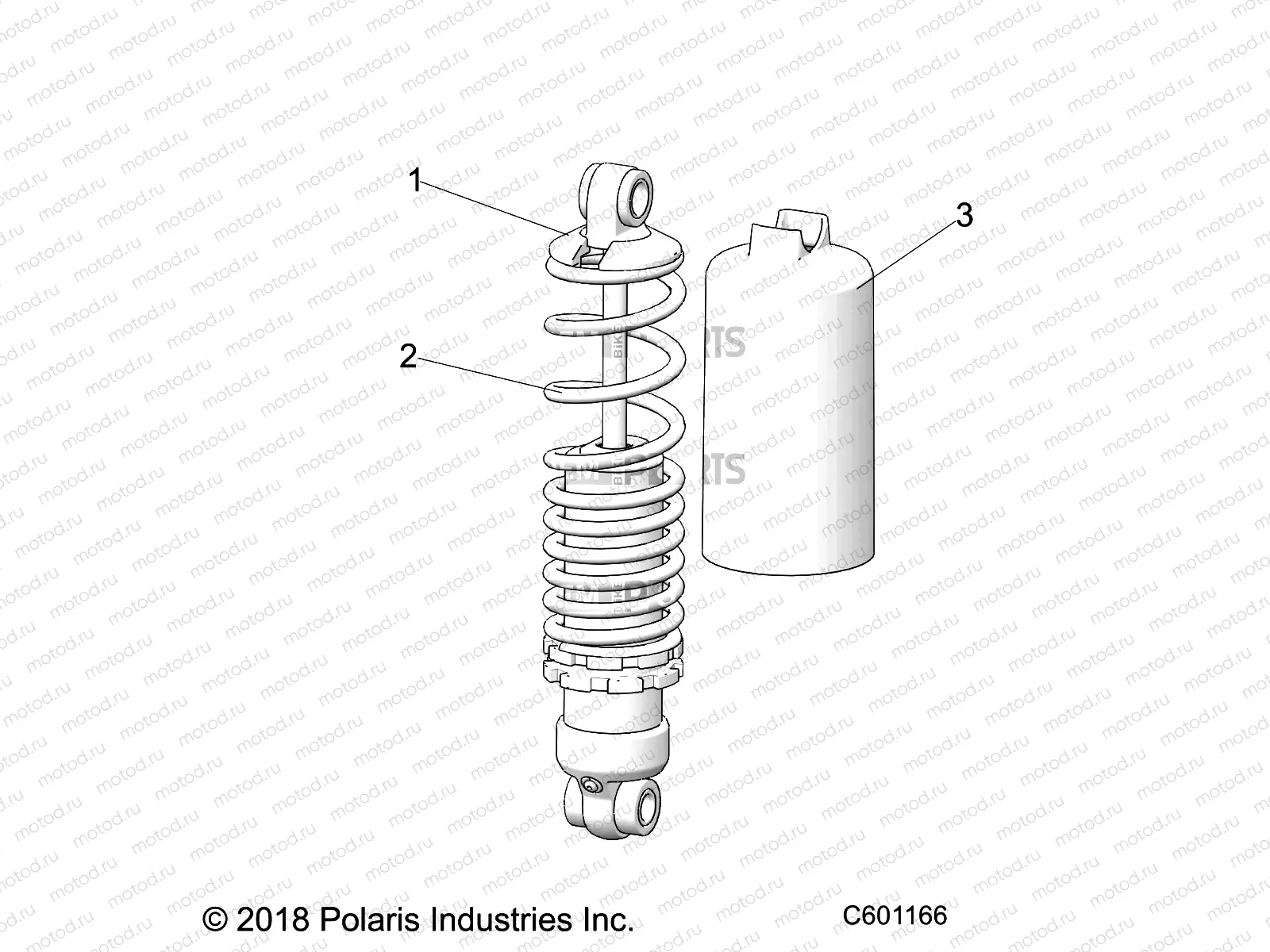 SUSPENSION | SUSPENSION, SHOCK, FRONT TRACK - S20EDB6PSL (C600831)