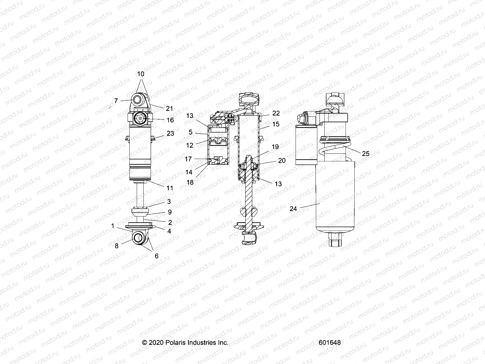 SUSPENSION | SUSPENSION, SHOCK, FRONT TRACK - S21TKV8RS/8RE ALL OPTIONS (601648)
