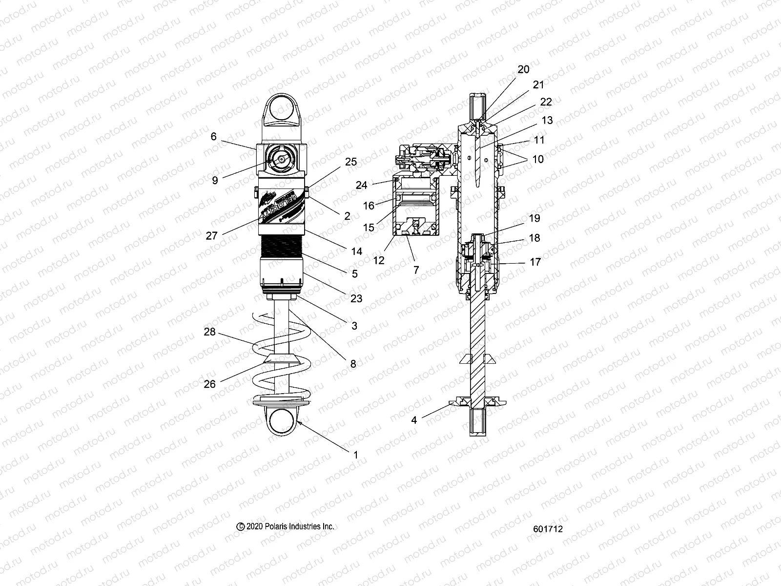 SUSPENSION | SUSPENSION, SHOCK, FRONT (VELOCITY) - J21UMG ALL OPTIONS (601570)