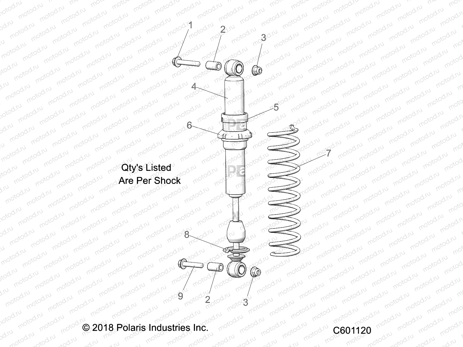 SUSPENSION | SUSPENSION, SHOCK, IFS (7043903) - S20CED5BSL/BSU (C601120)